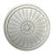 14" (Diam.) x 5/8" (Relief) - Open Petal Floral Medallion - [Plaster Material] - Brockwell Incorporated 