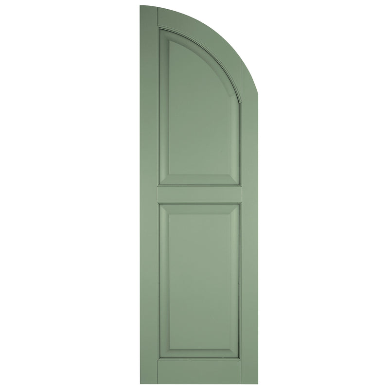 Purchase-Arch (Radius Top) Raised Panel Shutters - [Classic Collection]-Brockwell Incorporated