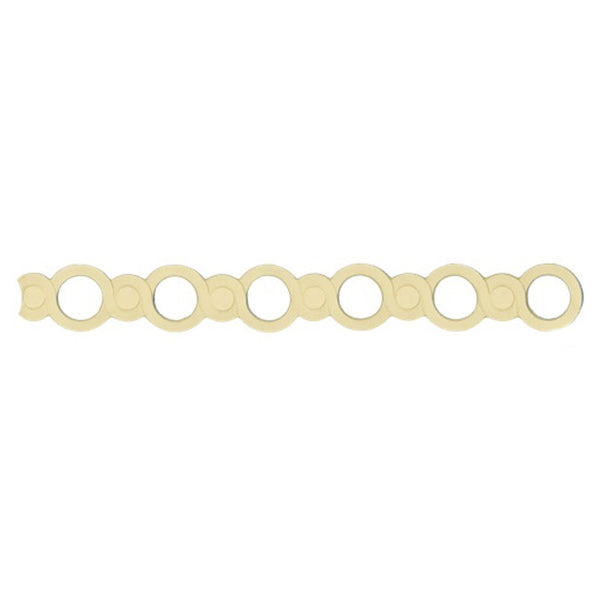 Stain-Grade 2"(H) x 3/16"(Relief) - Classic Coin Linear Molding Design - [Compo Material]