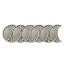 Stain-Grade 3-5/8"(H) x 1/8"(Relief) - Roman Interlocking Rings Linear Molding Design - [Compo Material]