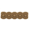 Stain-Grade 1-1/4"(H) x 1/8"(Relief) - Stain-Grade Classic Coin Linear Molding Design - [Compo Material]