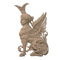 4"(W) x 7"(H) x 1/2"(Relief) - Empire Sphinx Accent (Facing Left) - [Compo Material] - DIY Home Accents