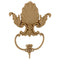 Interior Compo Resin Ornate - 10"(W) x 2-3/4"(H) - Horizontal Ornate Shell Applique - [Compo Material]