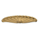 Interior Compo Resin Ornate - 5-1/2"(W) x 1-1/2"(H) - Horizontal Oval Applique - [Compo Material]