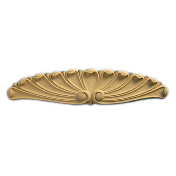 Interior Compo Resin Ornate - 5-1/2"(W) x 1-1/2"(H) - Horizontal Oval Applique - [Compo Material]