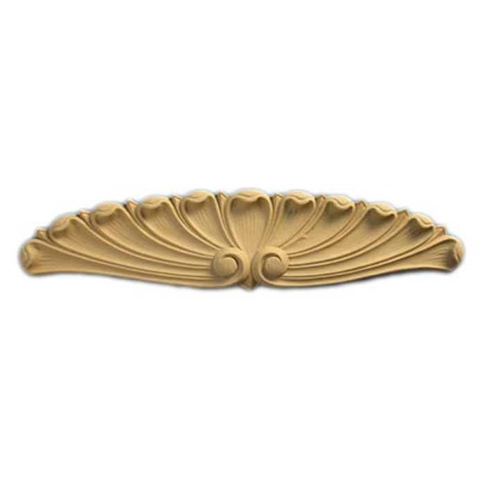 Interior Compo Resin Ornate - 5-1/2"(W) x 1-1/2"(H) - Horizontal Oval Applique - [Compo Material]