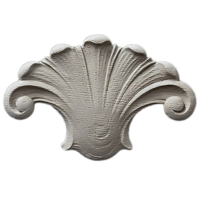 Interior Compo Resin Ornate - 2-3/4"(W) x 2-1/4"(H) - Decorative Shell Applique - [Compo Material]