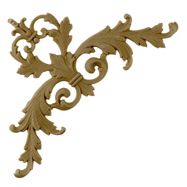 5-1/2"(W) x 5-1/2"(H) x 1/4"(Relief) - Acanthus Spandrel - [Compo Material] - Brockwell Incorporated