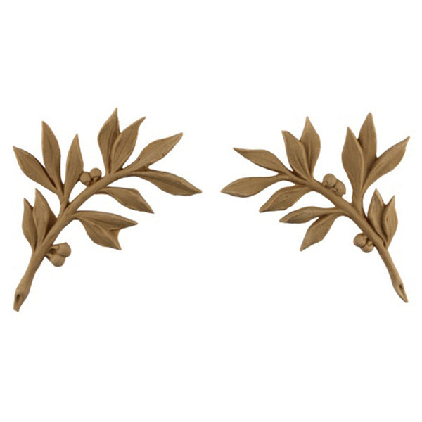pair of leaf spandrels made from high quality resin