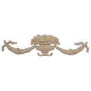 22-1/4"(W) x 5-1/2"(H) - Cornucopia Basket & Swag Accent - [Compo Material] - Brockwell Incorporated