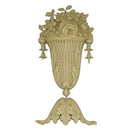3-3/4"(W) x 7"(H) x 11/16"(Relief) - Louis XVI Basket Accent - [Compo Material] - Brockwell Incorporated