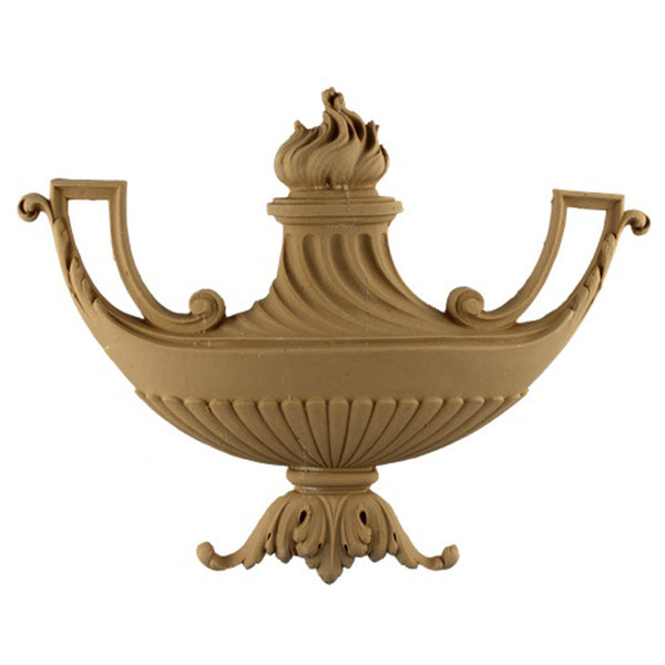 13-3/8"(W) x 10-3/4"(H) x 1-1/4"(Relief) - Louis XVI Basket Accent - [Compo Material] - Brockwell Incorporated