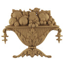 8-1/4"(W) x 6-7/8"(H) x 7/8"(Relief) - Louis XVI Basket Accent - [Compo Material] - Brockwell Incorporated