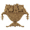 8-1/4"(W) x 6-7/8"(H) x 7/8"(Relief) - Louis XVI Basket Accent - [Compo Material] - Brockwell Incorporated