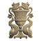 9"(W) x 12-1/2"(H) x 3/4"(Relief) - Classic Serpents Basket Accent - [Compo Material] - Brockwell Incorporated