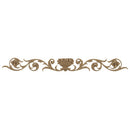 26-1/4"(W) x 3"(H) x 1/4"(Relief) - Italian Basket w/ Leaves & Fruit Accent - [Compo Material] - Brockwell Incorporated