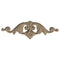 8"(W) x 2-1/2"(H) - Horizontal Cartouche Applique for Wood - [Compo Material] - Brockwell Incorporated