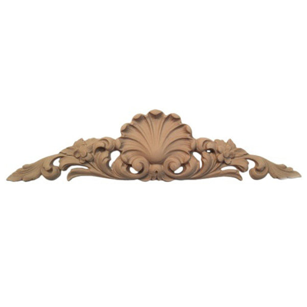 5-1/2"(W) x 1-3/4"(H) - Cartouche Wall Accent Design - [Compo Material] - Brockwell Incorporated