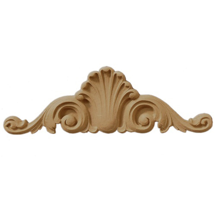 5-1/2"(W) x 1-3/4"(H) - Cartouche Applique for Woodwork - [Compo Material] - Brockwell Incorporated