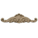 3-1/2"(W) x 1"(H) - Cartouche Accent for Woodwork  - [Compo Material] - Brockwell Incorporated