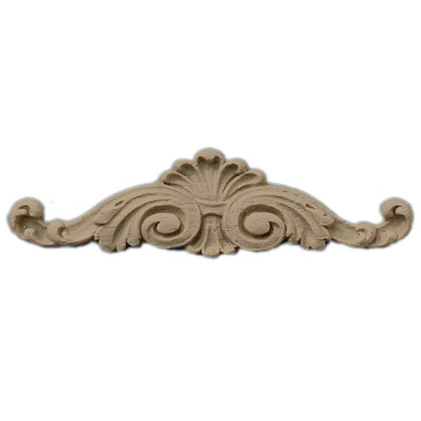 6-3/4"(W) x 1-1/4"(H) - Cartouche Accent for Woodwork - [Compo Material] - Brockwell Incorporated