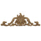8-5/8"(W) x 3"(H) - Ornate Cartouche Applique - [Compo Material] - Brockwell Incorporated