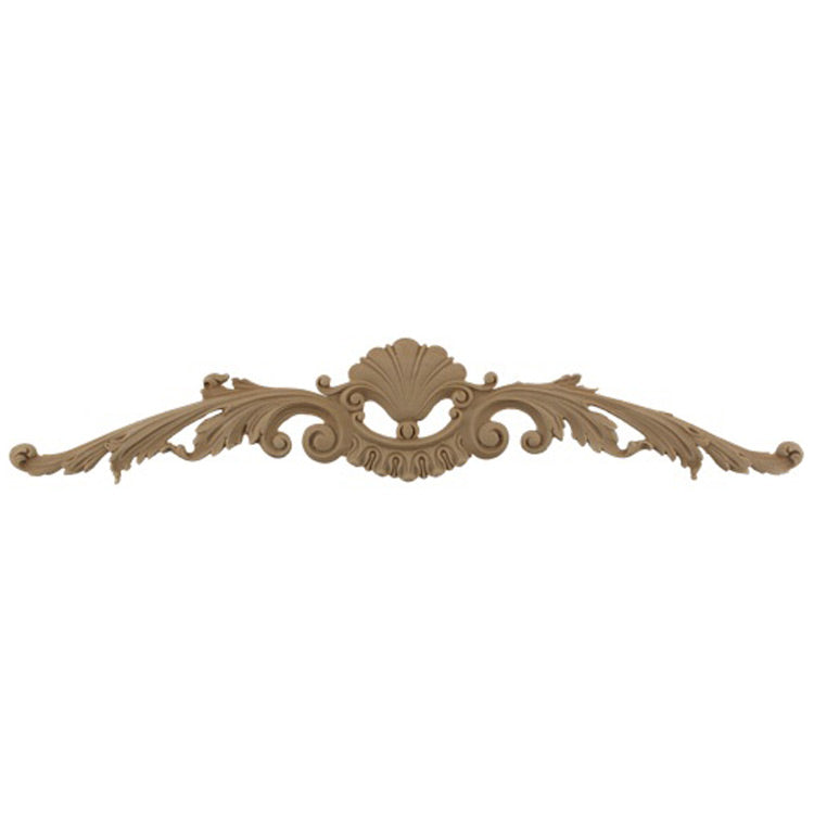 18-3/4"(W) x 4-1/8"(H) - Decorative Cartouche Accent - [Compo Material] - Brockwell Incorporated