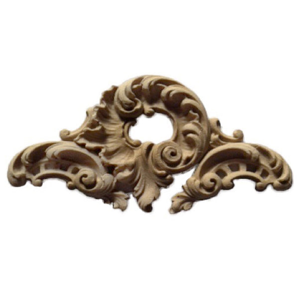4-3/4"(W) x 2-1/2"(H) - Ornate Cartouche Accent  - [Compo Material] - Brockwell Incorporated