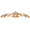 12-3/4"(W) x 3-1/4"(H) - Cartouche w/ Leaves Accent - [Compo Material] - Brockwell Incorporated