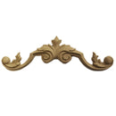 8-1/2"(W) x 2-1/4"(H) - Classic Leaf Cartouche Accent - [Compo Material] - Brockwell Incorporated