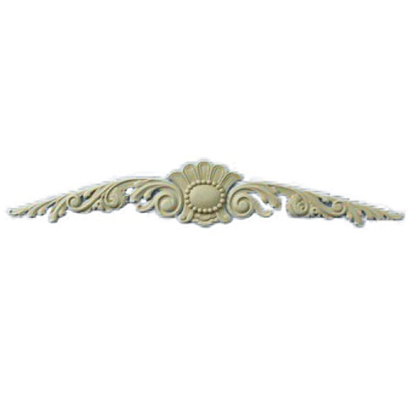 23-3/4"(W) x 4"(H) - Cartouche Accent - [Compo Material] - Brockwell Incorporated