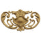 7-1/2"(W) x 4-1/4"(H) x 3/8"(Relief) - Louis XV Cartouche Accent - [Compo Material] - Brockwell Incorporated
