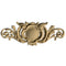 8"(W) x 3-1/8"(H) x 5/16"(Relief) - Louis XV Cartouche Accent - [Compo Material] - Brockwell Incorporated