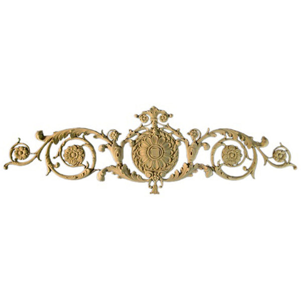 48-1/2"(W) x 15"(H) x 1/2"(Relief) - Renaissance Cartouche Accent - [Compo Material] - Brockwell Incorporated