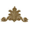17"(W) x 10"(H) x 1-1/4"(Relief) - Louis XV Rococo Cartouche Accent - [Compo Material] - Brockwell Incorporated