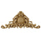 19"(W) x 10"(H) x 7/8"(Relief) - French Renaissance Cartouche Accent - [Compo Material] - Brockwell Incorporated