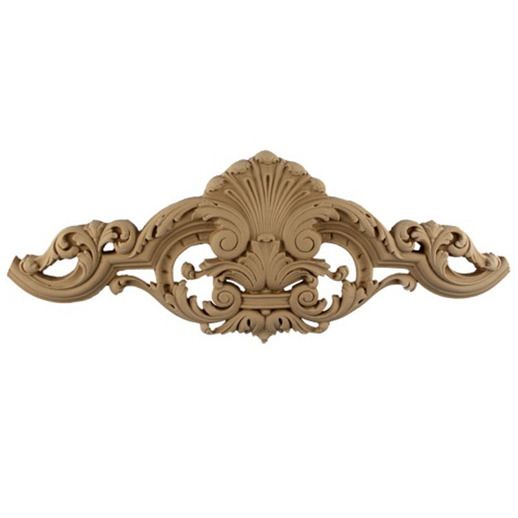 17"(W) x 6-1/2"(H) - Decorative Wall Cartouche Accent - [Compo Material] - Brockwell Incorporated