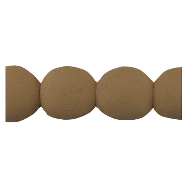 Brockwell Incorporated's 1-1/2"(H) x 3/16"(Relief) - Stain-Grade Renaissance Bead Linear Molding Design - [Compo Material]