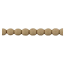 Brockwell Incorporated's 1/4"(H) x 1/8"(Relief) - Renaissance Stain-Grade Bead Linear Molding Design - [Compo Material]