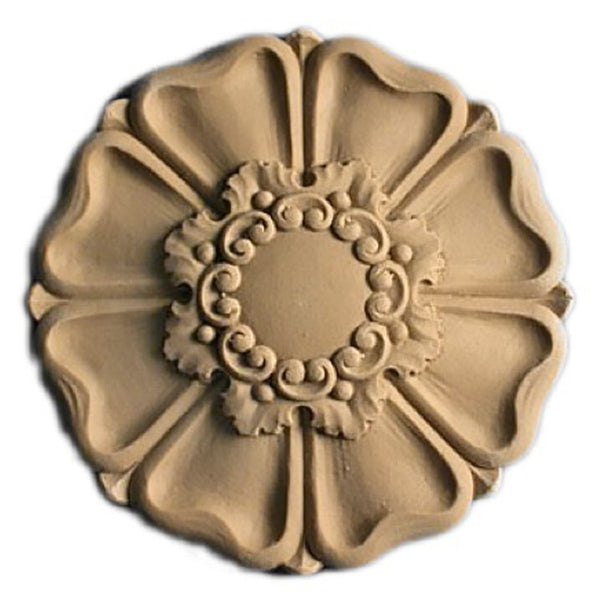 Circle Resin Rosettes for Fluted Casing - Item # RST-F0265-CP-2 - ColumnsDirect.com