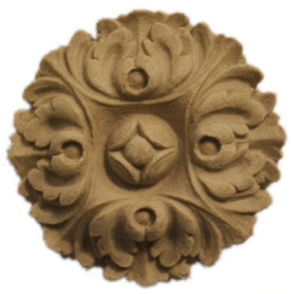 Circle Resin Rosettes for Fluted Casing - Item # RST-F7365-CP-2 - ColumnsDirect.com