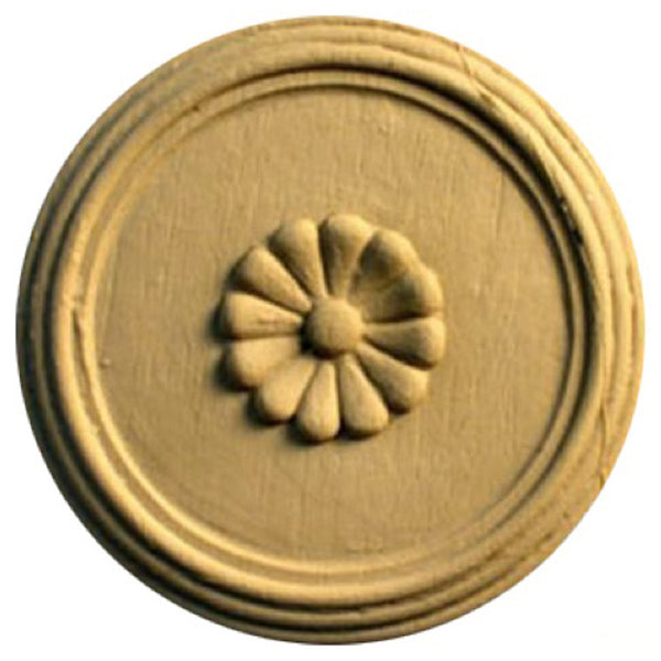 Circle Resin Rosettes for Fluted Casing - Item # RST-F1237-CP-2 - ColumnsDirect.com