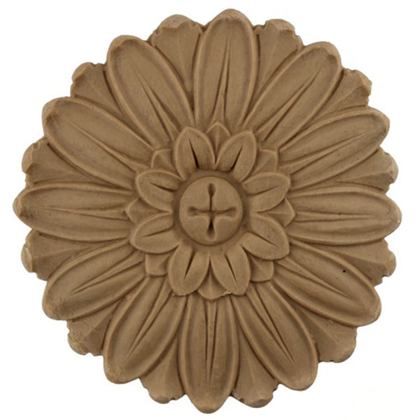Circle Resin Rosettes for Fluted Casing - Item # RST-F5657-CP-2 - ColumnsDirect.com