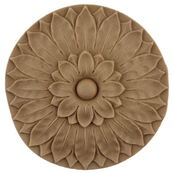 Circle Resin Rosettes for Fluted Casing - Item # RST-F9657-CP-2 - ColumnsDirect.com