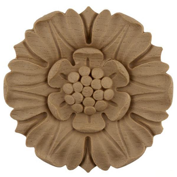 Circle Resin Rosettes for Fluted Casing - Item # RST-F5757-CP-2 - ColumnsDirect.com