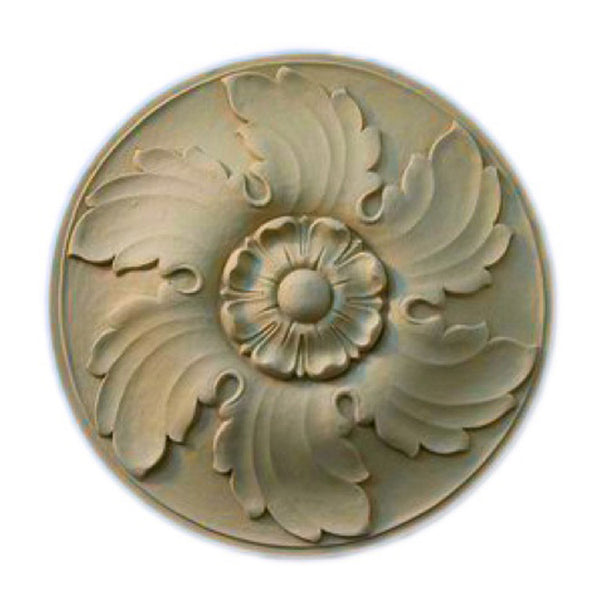 Circle Resin Rosettes for Fluted Casing - Item # RST-F1857-CP-2 - ColumnsDirect.com