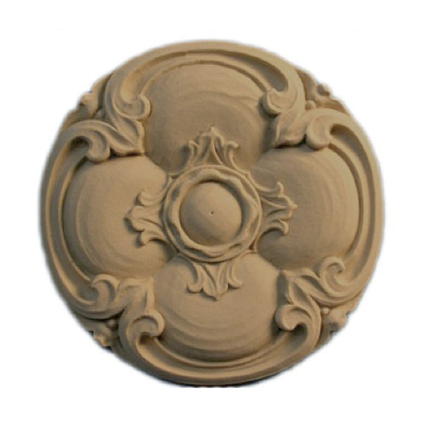 Circle Resin Rosettes for Fluted Casing - Item # RST-F5084-CP-2 - ColumnsDirect.com