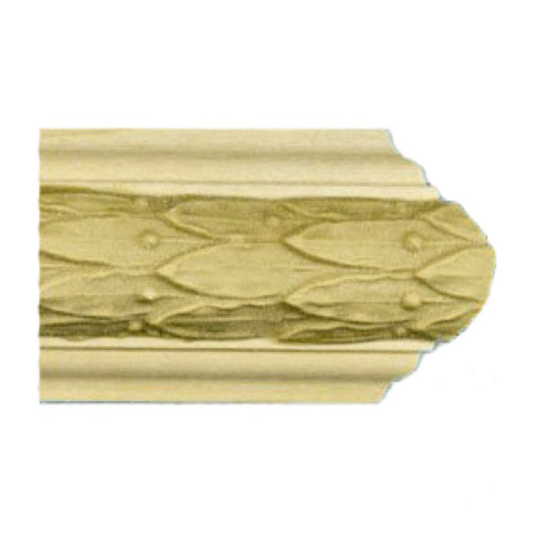 Buy 1-1/8"(H) x 1/2"(Proj.) - Leaf & Berry Decorative Onlay Panel Molding Design (Poplar) - [Wood Material] - Brockwell Incorporated