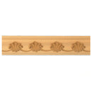 Buy 1-7/8"(H) x 1-1/8"(Proj.) - Shell Onlay Panel Molding Design (Poplar) - [Wood Material] - Brockwell Incorporated