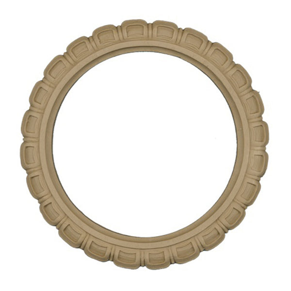 Resin Furniture Appliques - 8-1/2"(Diameter) - Wreath Applique - [Compo Material]